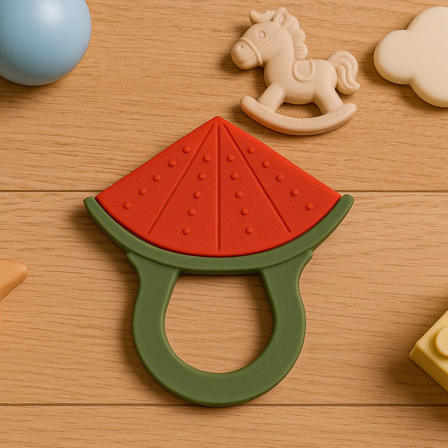 Baby Silicone Teether (1 Pc): Food Grade, Non-Toxic, Teething Relief (3 Months)