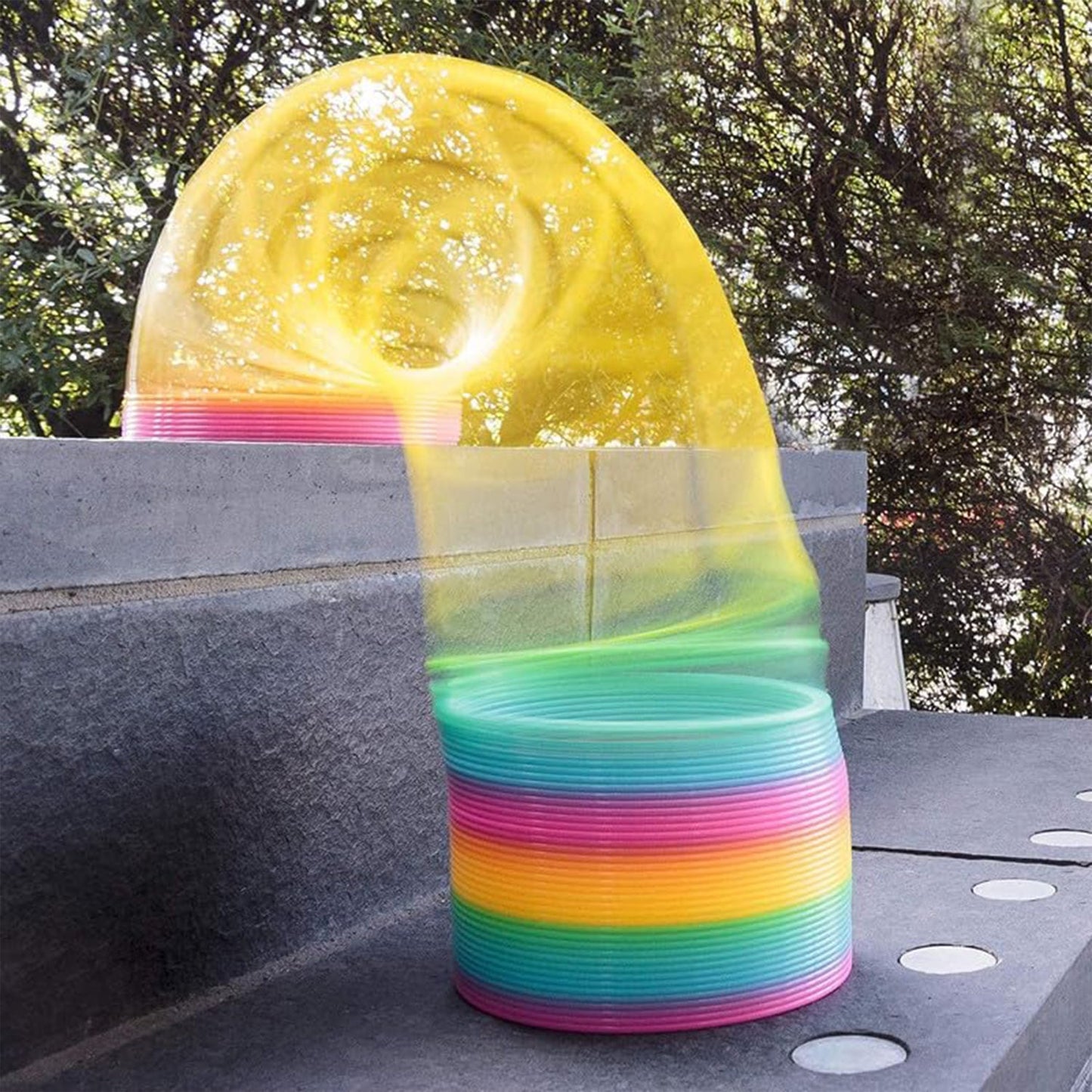 Rainbow Slinky Spring Toy ? Compact, Portable Fun Toy for Kids & Adults, Great for Birthdays (1 Pc)