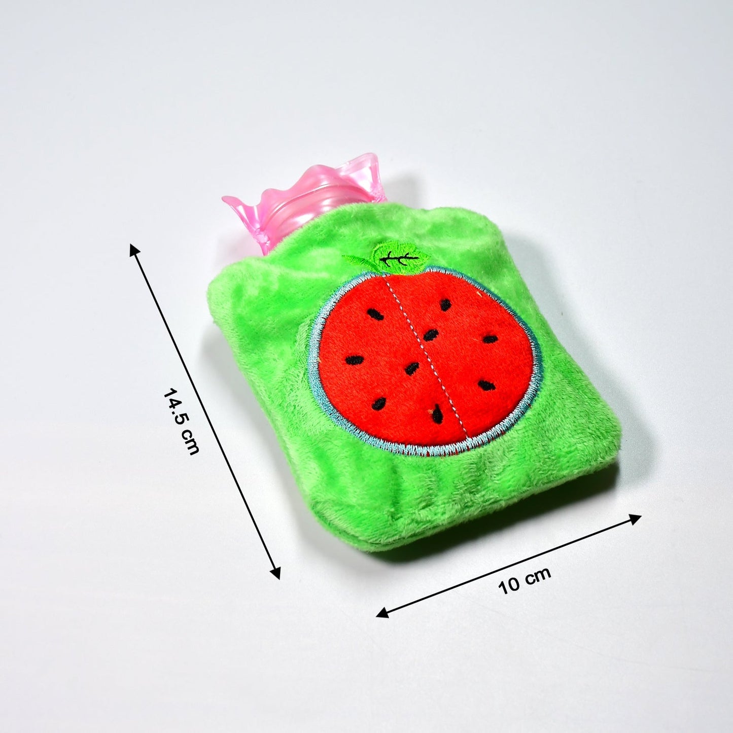 Watermelon Small Hot Water Bag with Cover ? Pain Relief Warmer