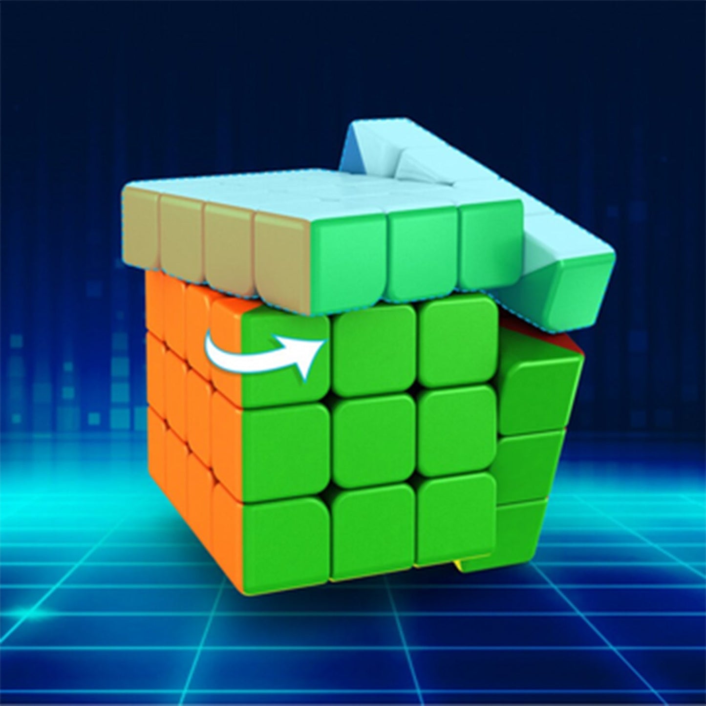 Small Puzzles Cubes 4×4×4 High Speed Sticker Less Magic Cube Game, Kids and Professionals Magic Cube Puzzle Toy, Pack of 1, 8 Years