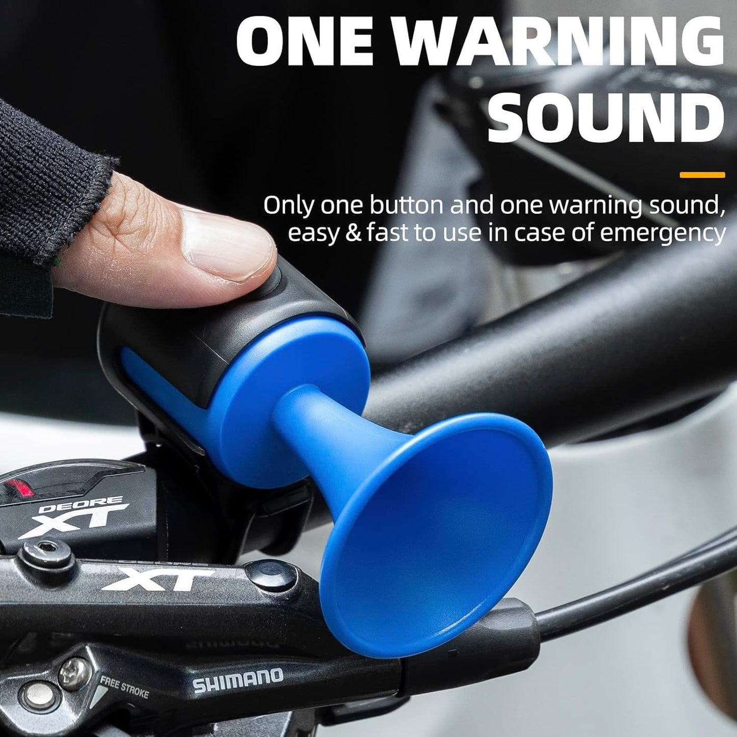 Loud 120dB Bicycle Air Horn ? Waterproof Electric Bell with Long Battery Life