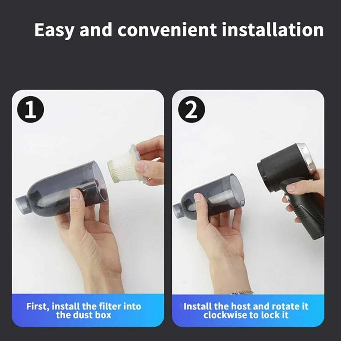 3 in 1 Mini Car Vacuum ? Wireless, Rechargeable, Blower & Dust Cleaner for Car, Home & Keyboard