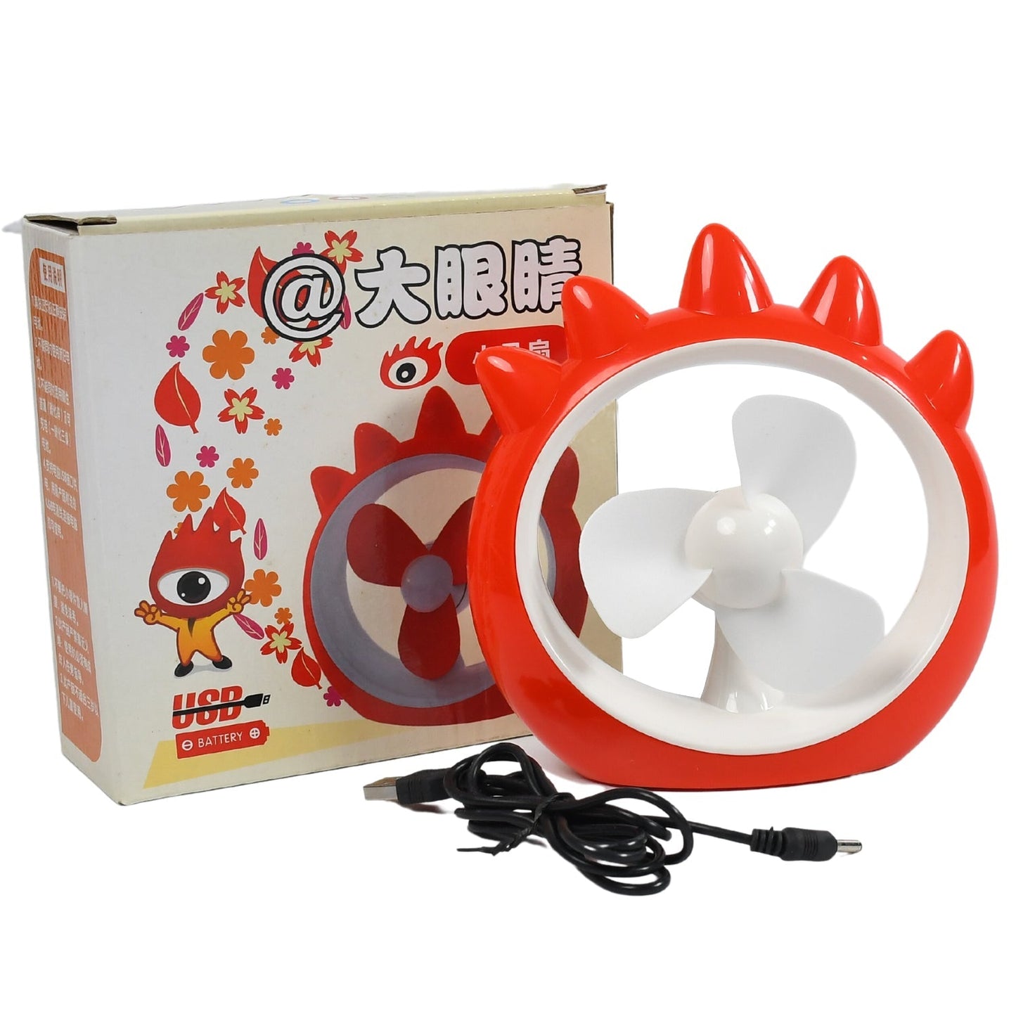 Mini Desktop Fan ? Rechargeable USB Cooling Fan for Home, Office & Car (Battery Not Included)