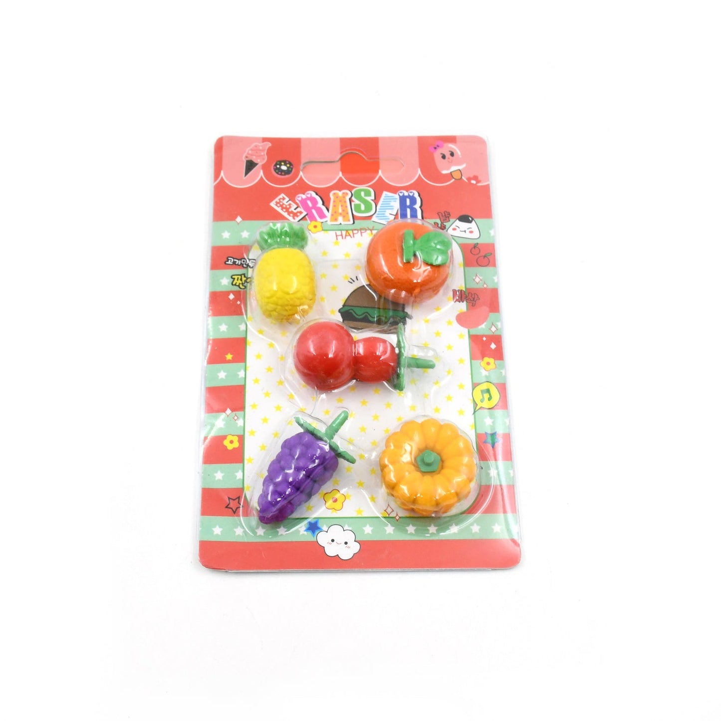 3D Mix Design Fancy & Stylish Colorful Erasers ? Cute Novelty Eraser Set for Kids & School Prize (1 Set)