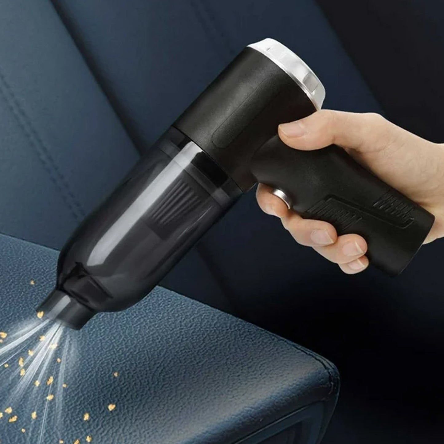 3 in 1 Mini Car Vacuum ? Wireless, Rechargeable, Blower & Dust Cleaner for Car, Home & Keyboard