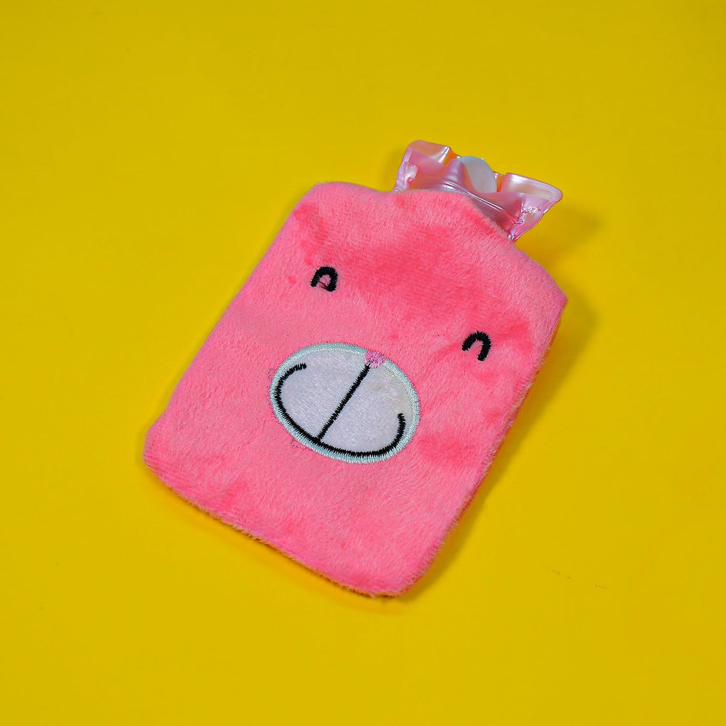 Pink Hot Water Bag with Cover ? Relief for Neck, Shoulders & Cramps