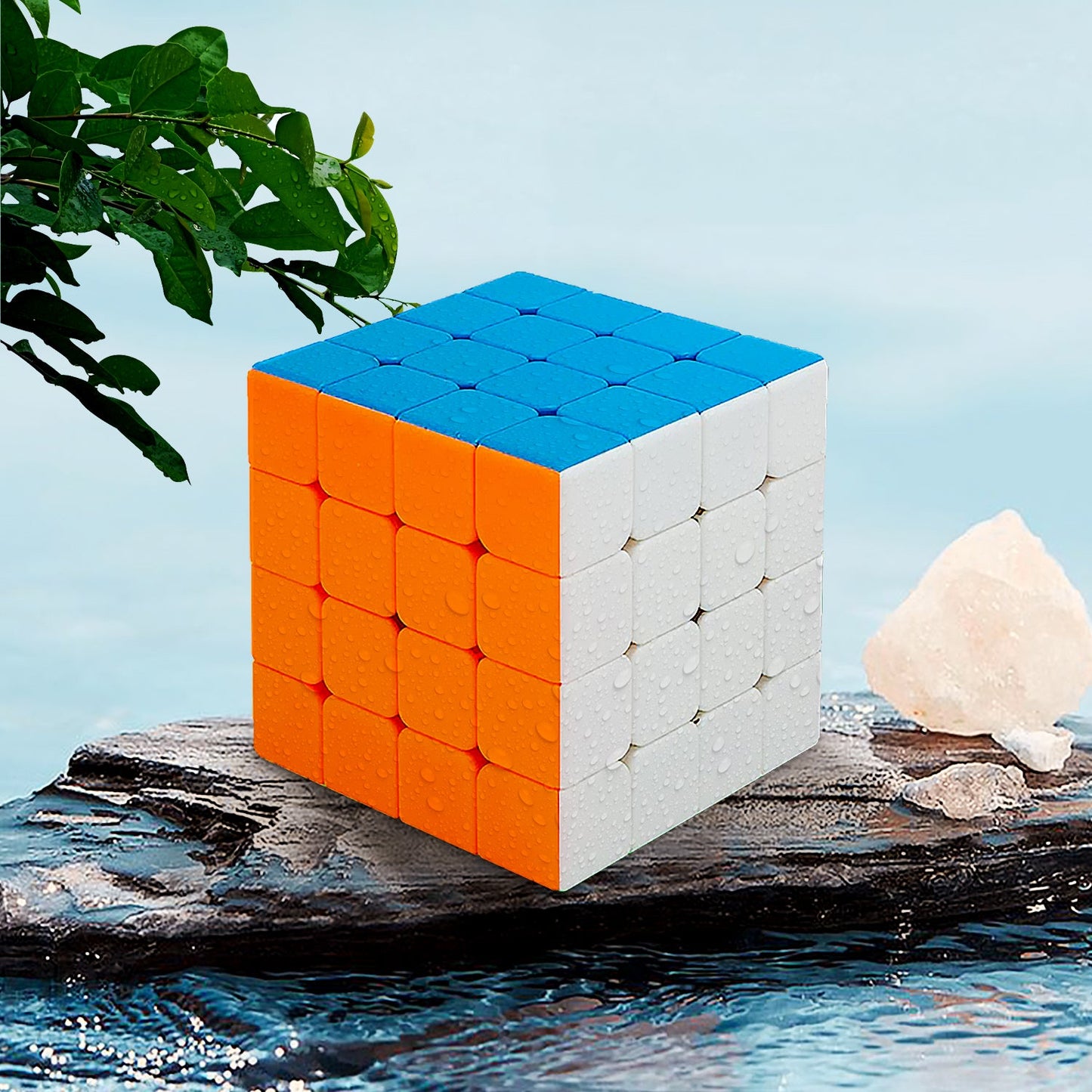 Small Puzzles Cubes 4×4×4 High Speed Sticker Less Magic Cube Game, Kids and Professionals Magic Cube Puzzle Toy, Pack of 1, 8 Years