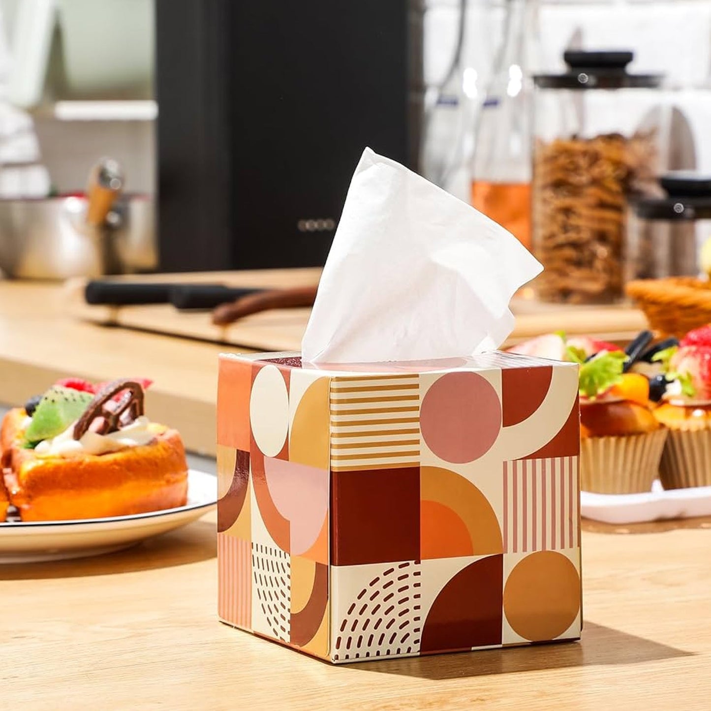 Tissues Cube Box ? Stylish and Practical Tissue Holder for Home & Office (50 Pcs Set Approx)