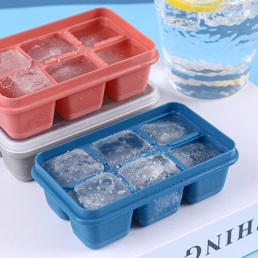 6-Grid Silicone Ice Tray ? Ideal for Household Ice Making
