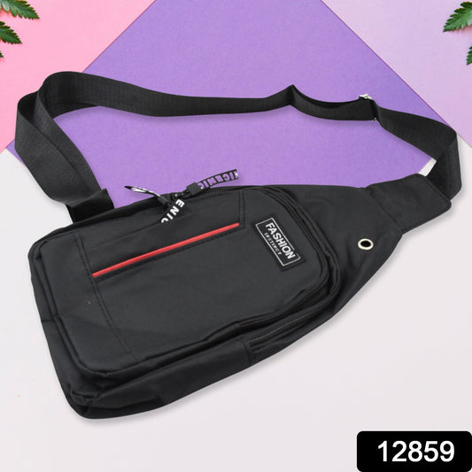 Waterproof Anti-Theft Crossbody Fanny Pack ? (1 Pc, Black & Grey)