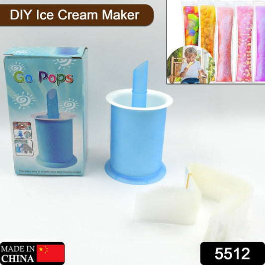 DIY Manual Popsicle Maker ? Reusable Ice Cream Mold (Approx 20 Pcs Packing Bag)