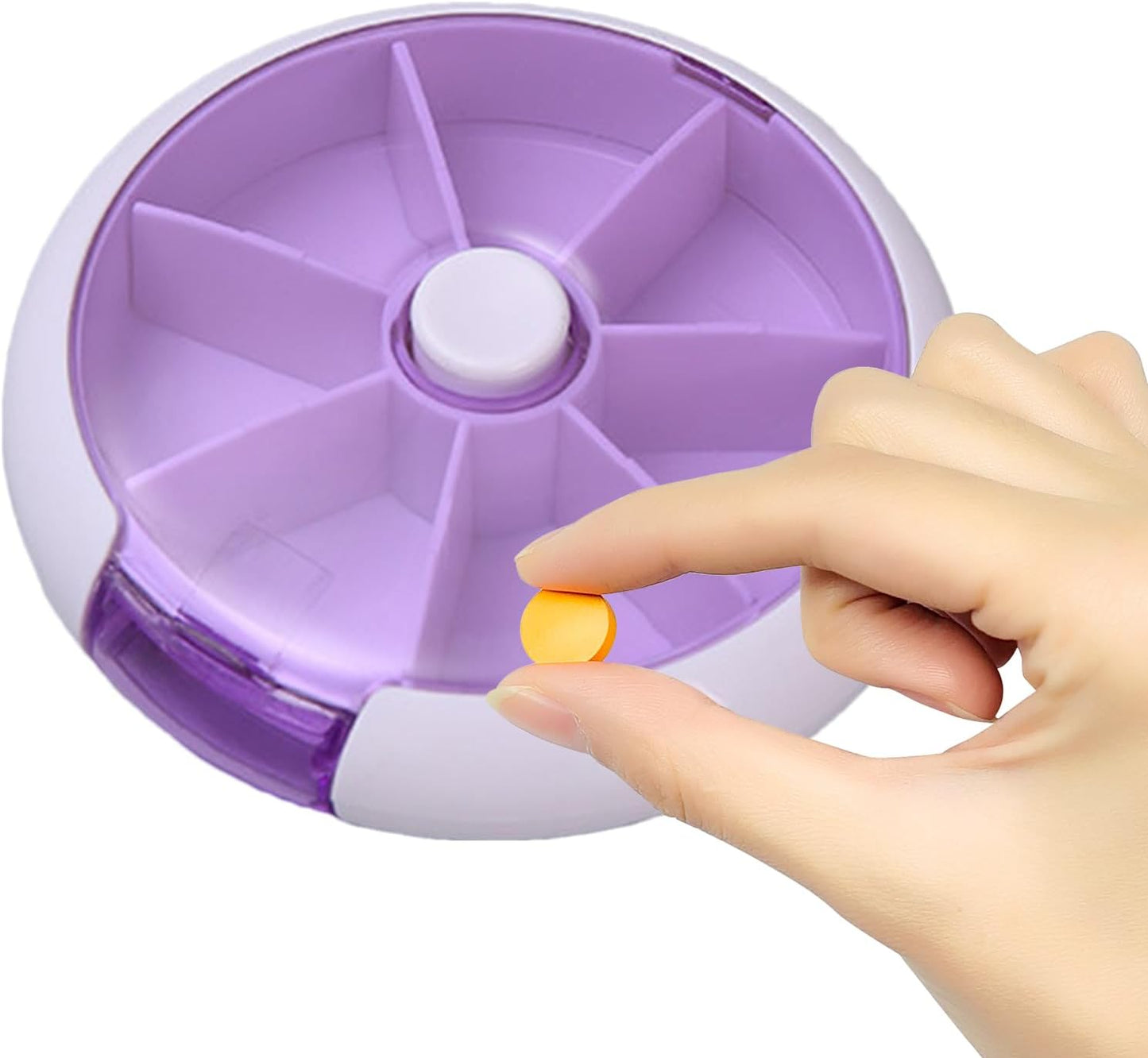 Cute 7-Day Pill Box Dispenser ? Portable 7-Grid Medicine Organizer (1 Pc)