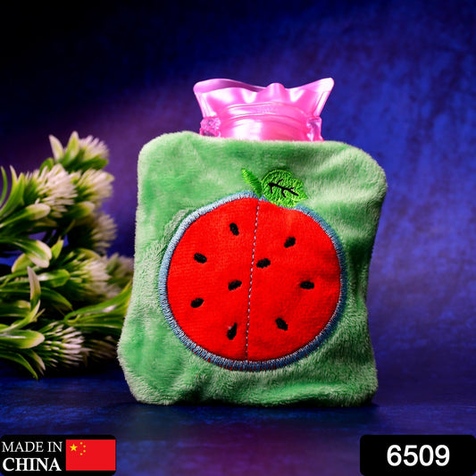 Watermelon Small Hot Water Bag with Cover ? Pain Relief Warmer