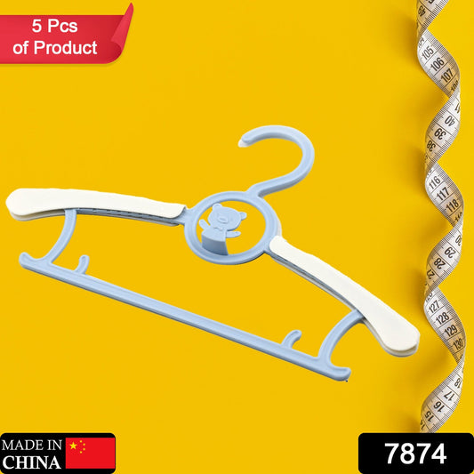 Large Adjustable Plastic Dress Hangers ? Space-Saving & Lightweight (5 Pc)