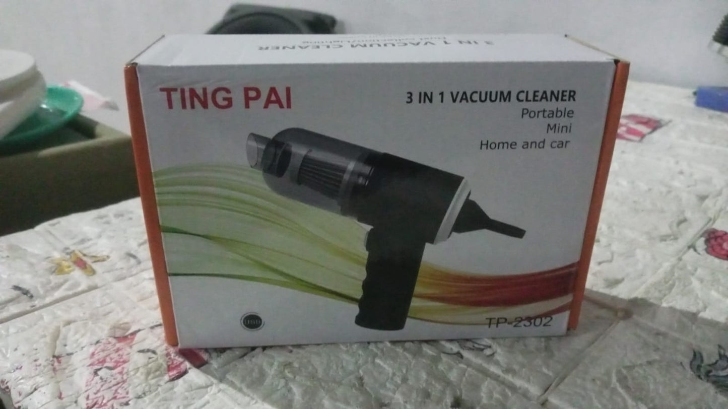 3 in 1 Mini Car Vacuum ? Wireless, Rechargeable, Blower & Dust Cleaner for Car, Home & Keyboard