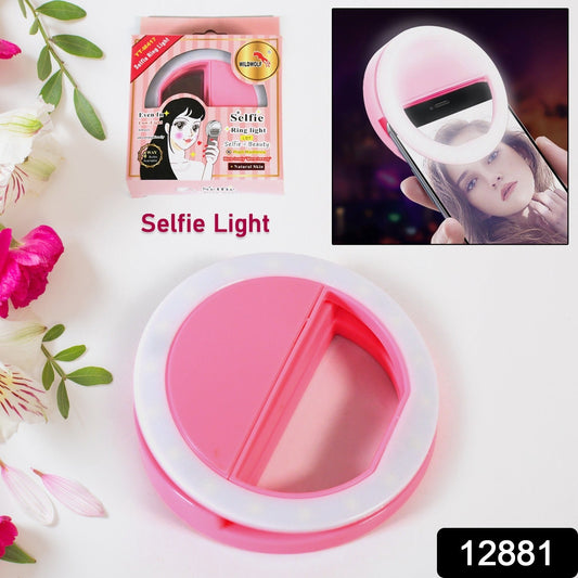 Phone Selfie Ring Light ? Battery Operated Clip-On Light for Smartphone Photography (Battery Not Included)