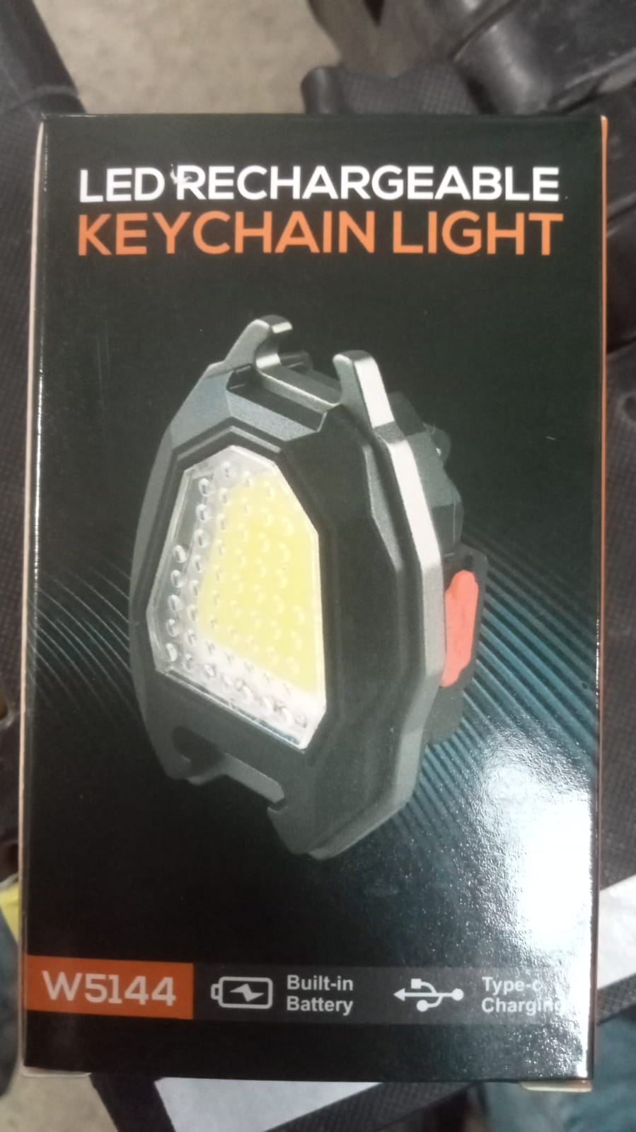 Triangular Camping Flashlight with Lighter ? 6 Modes, 3 Colors, Waterproof, Magnetic Keychain
