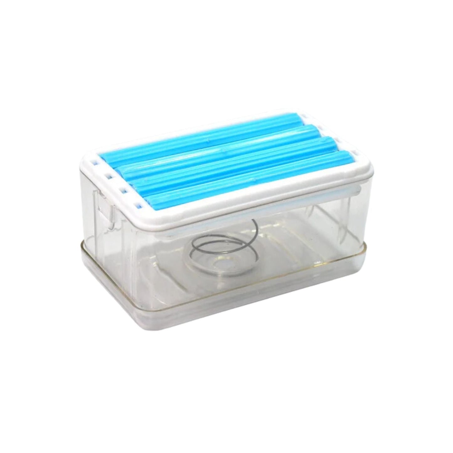 2-in-1 Portable Soap Dish & Dispenser ? Multifunctional Soap Holder with Roller & Drain Holes for Bathroom, Kitchen, Home Use (1 Pc)