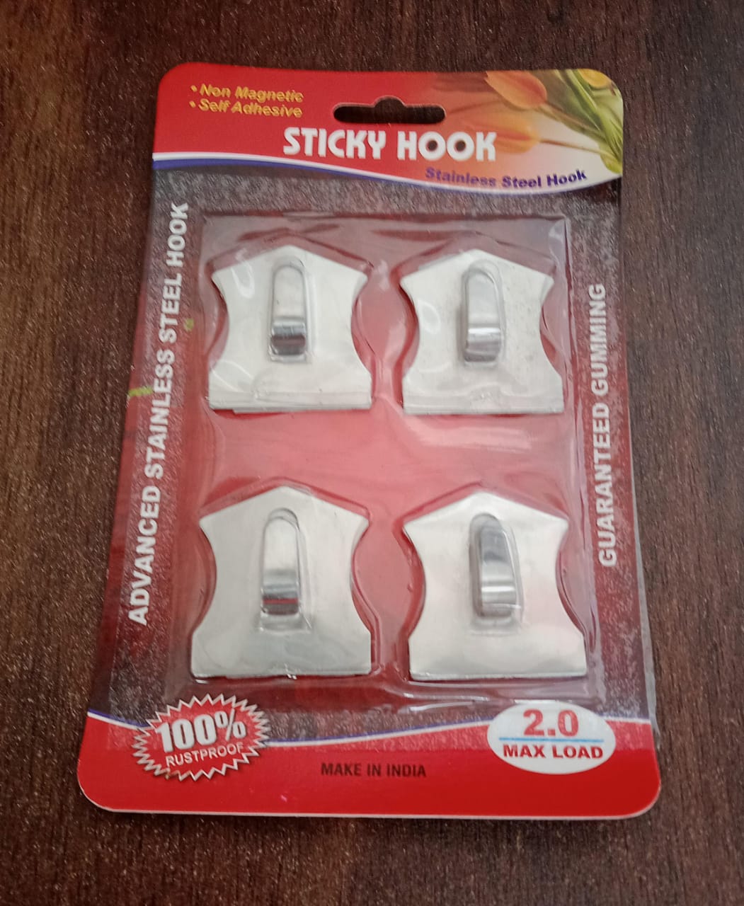 Self-Adhesive Stainless Hooks ? Waterproof for Robes, Coats & Towels