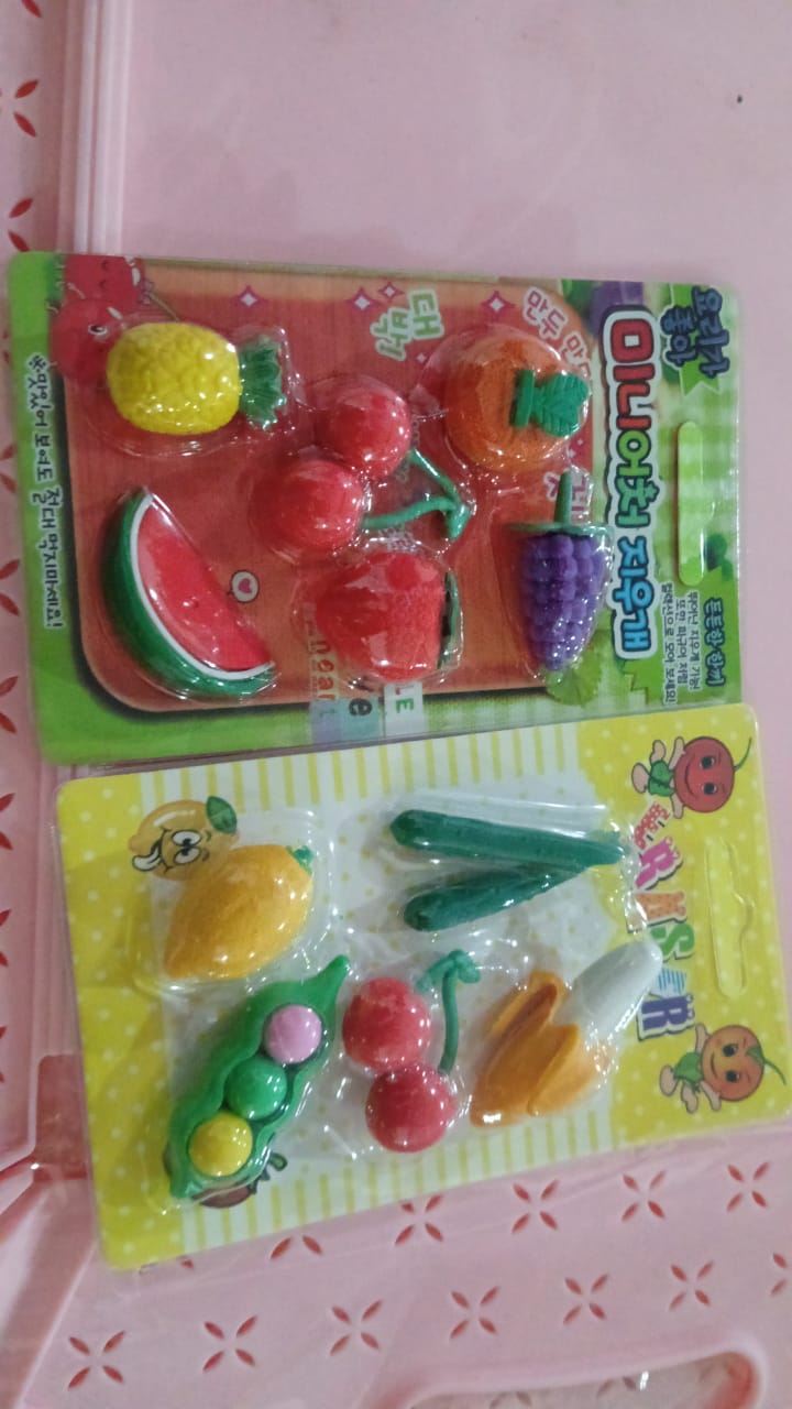 3D Mix Design Fancy & Colorful Erasers ? Cute Novelty Eraser Set for Kids & School Prize (1 Set)
