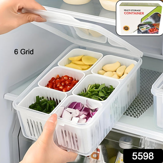 Fridge Storage Box ? Freezer & Kitchen Organizer for Vegetables & Food (1 Pc)