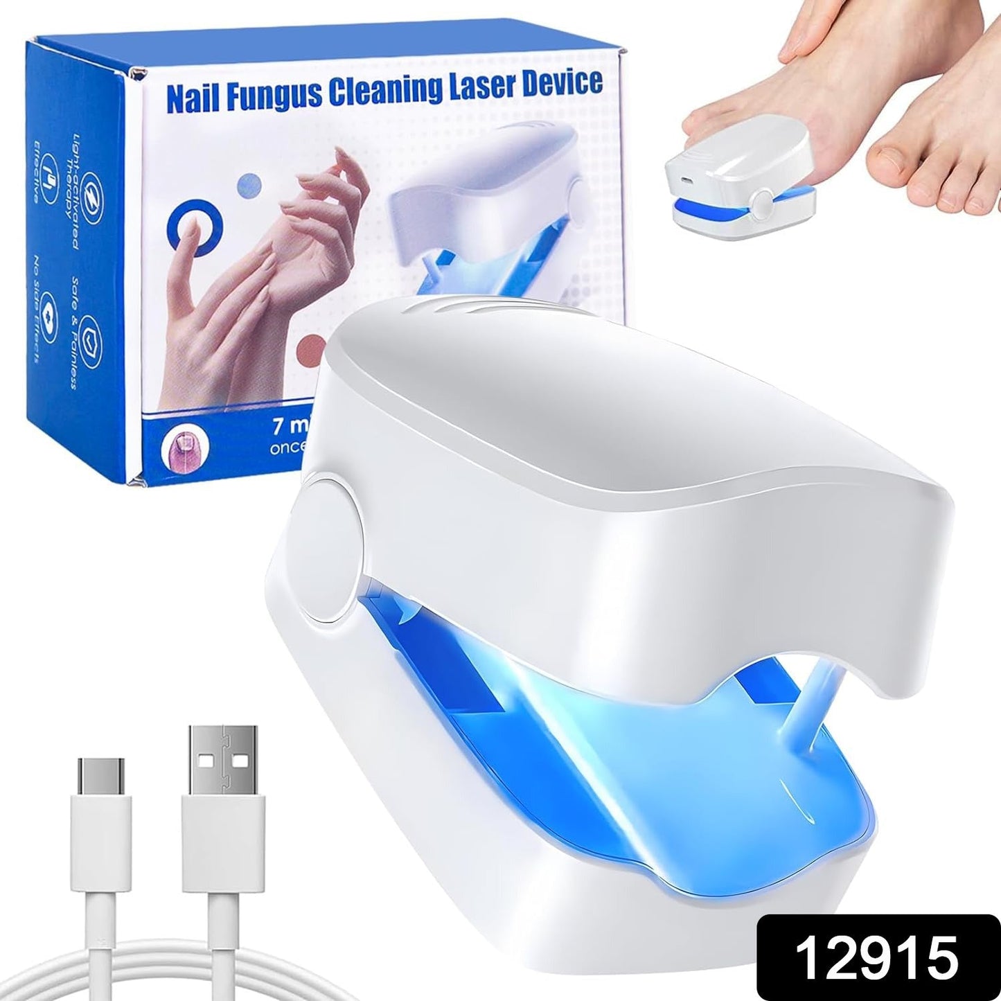 Rechargeable Nail Fungus Laser ? Anti-Fungal Device for Toenails, Hands & Feet (Home Use)