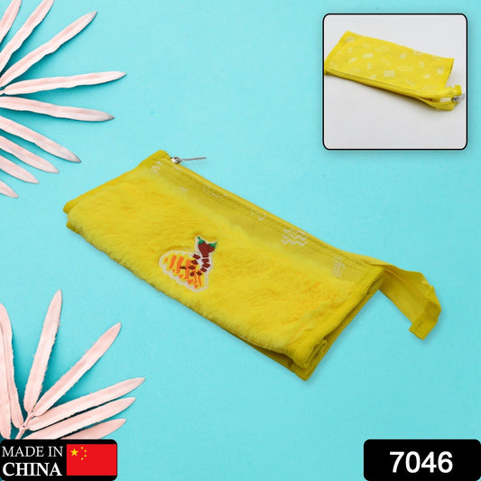 Smart Double Pocket Zipper Pouch ? Multipurpose, Washable Stationery Organizer for School & Travel (2-Pocket)