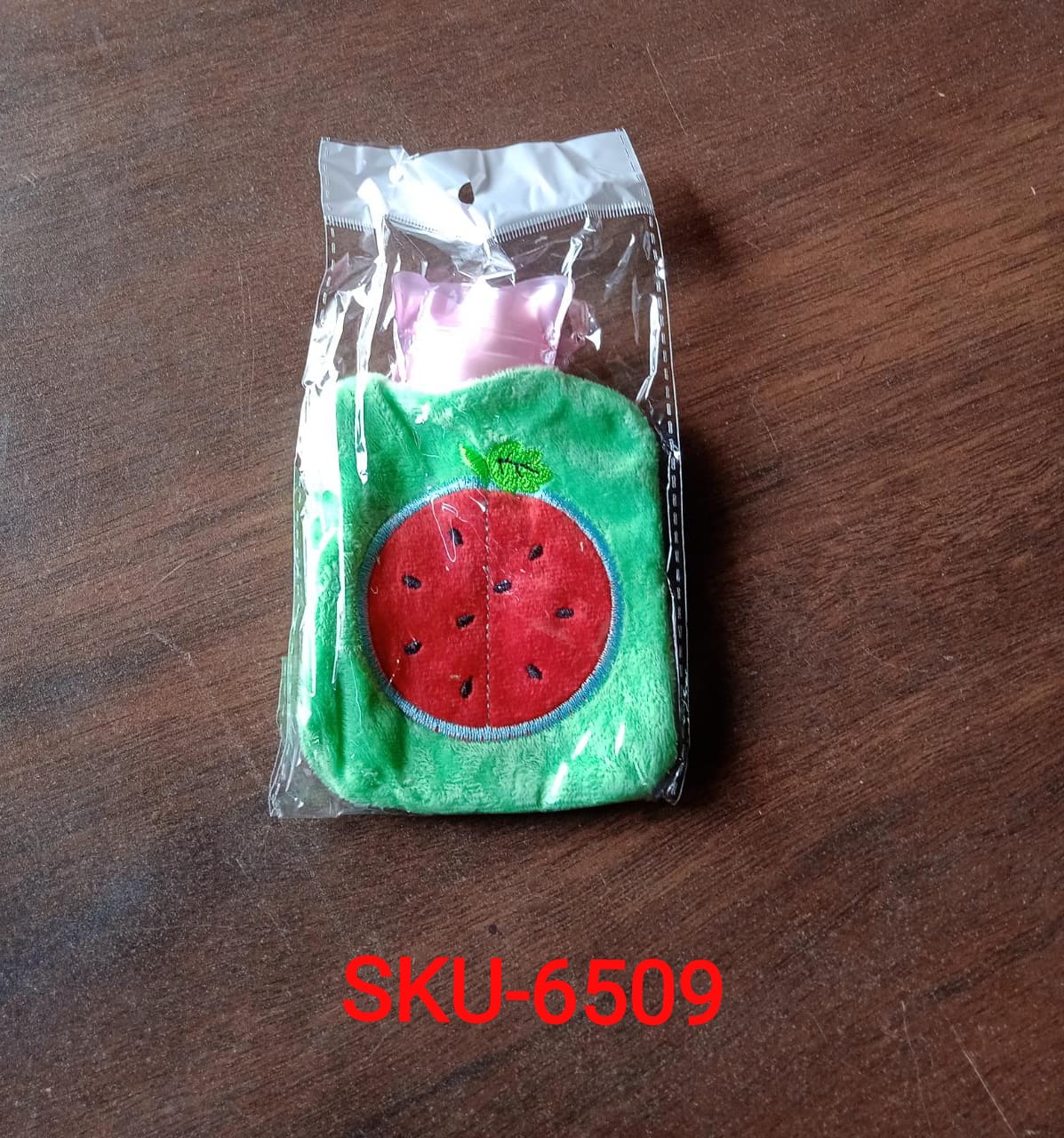 Watermelon Small Hot Water Bag with Cover ? Pain Relief Warmer