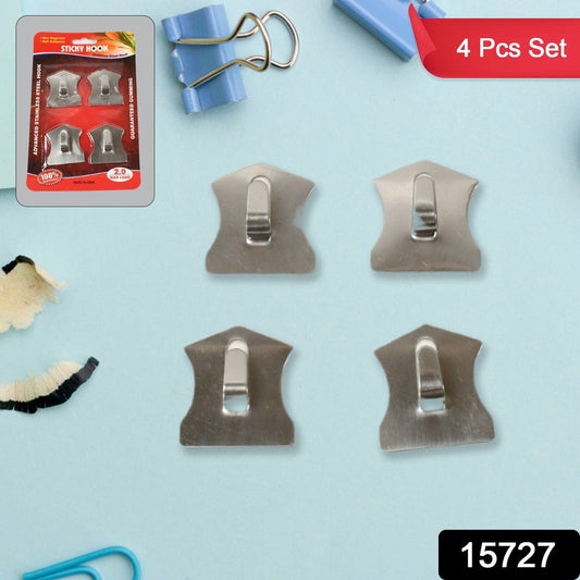 Self-Adhesive Stainless Hooks ? Waterproof for Robes, Coats & Towels