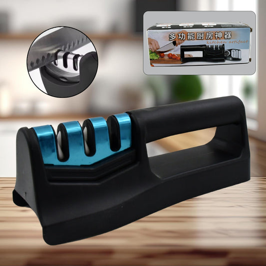 Kitchen Knife Sharpener ? Handheld for Chefs & Serrated Knives (1 Pc, Chopper Not Included)