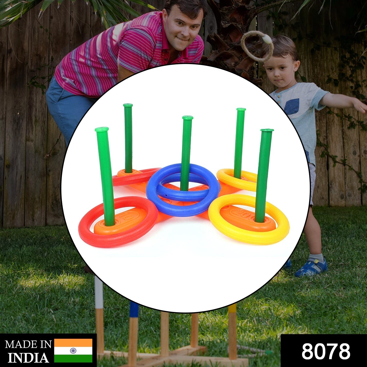 Kids? ring toss game set.