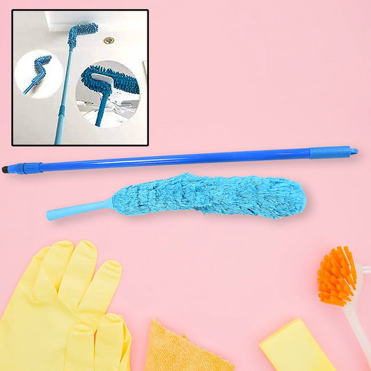 Adjustable Long Handle Microfiber Dust Brush ? Foldable Ceiling & Appliance Cleaner
