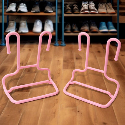 Multi-Function Drying Rack & Shoe Organizer ? Hanging Storage Shelf for Wardrobe & Closet, Shoe Stand & Holder (2 Pc Set)