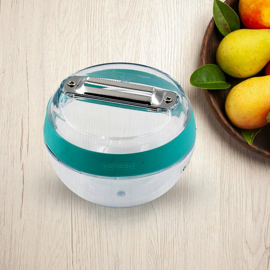 Multifunctional Round Peeler with Removable Storage ? Washable Vegetable & Fruit Peeler for Kitchen (1 Pc / Mix Color)