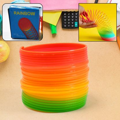 Rainbow Slinky Spring Toy ? Compact, Portable Fun Toy for Kids & Adults, Great for Birthdays (1 Pc)
