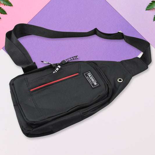 Waterproof Anti-Theft Crossbody Fanny Pack ? (1 Pc, Black & Grey)