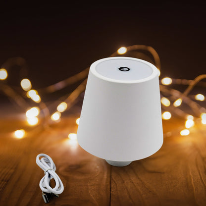 USB Rechargeable LED Bottle Lamp ? 3 Color Dimmable Wireless Table Light for Home & Bar (1 Pc)