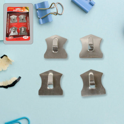 Self-Adhesive Stainless Hooks ? Waterproof for Robes, Coats & Towels