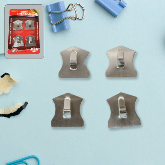 Self-Adhesive Stainless Hooks ? Waterproof for Robes, Coats & Towels
