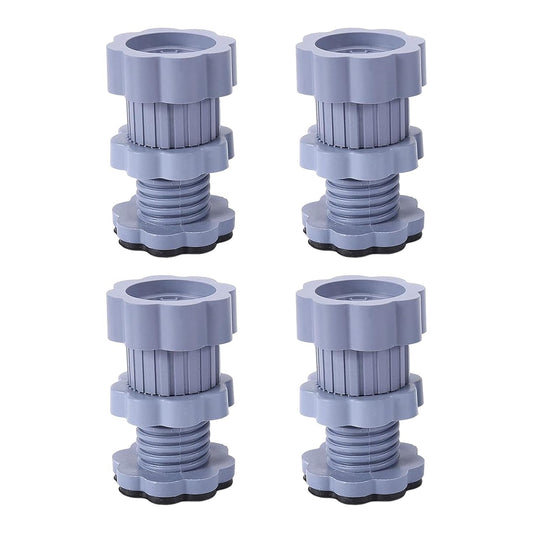 Adjustable Anti-Vibration Washing Machine Support Stand ? Non-Slip PVC Lifting Stand (4 Pc Set)