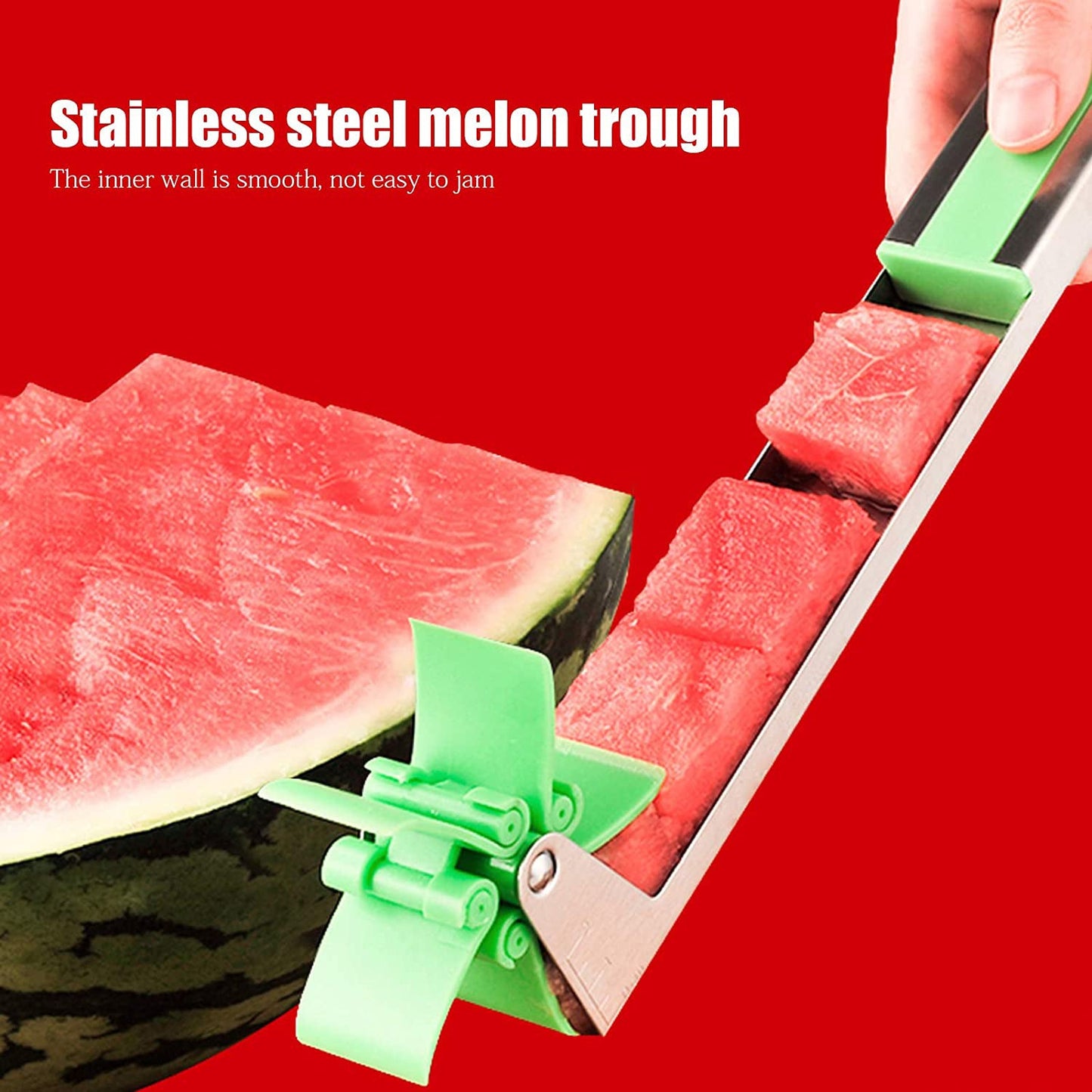 Stainless Steel Washable Watermelon Cutter ? Windmill Slicer & Peeler