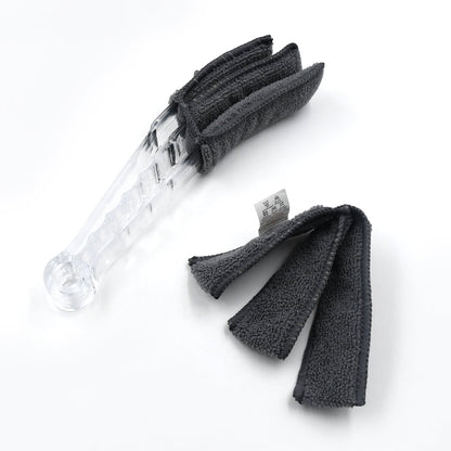 Window Blind Cleaner Brush with Microfiber Sleeves ? Dusting Tool for Shutters & AC (1 Pc)