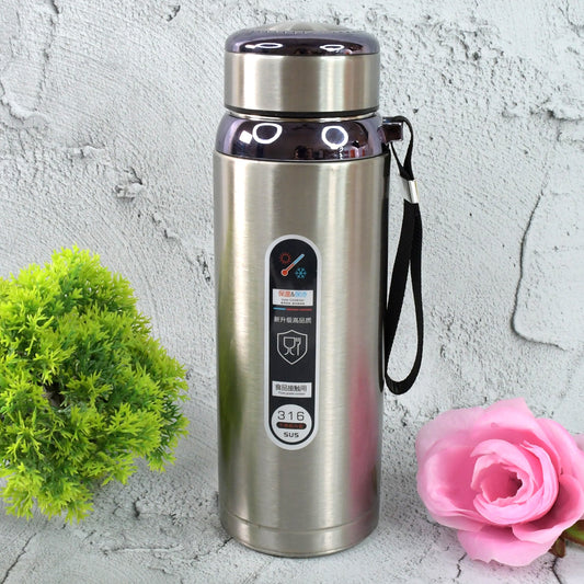 800ml Stainless Steel Water Bottle ? Leak-Proof Thermos Flask for Travel, Gym, Office, Home Use (1 Pc)
