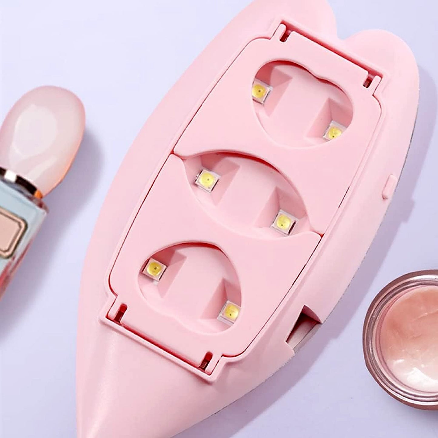Mini Nail Lamp 6W UV LED Dryer ? Compact USB Nail Dryer for Gel Polish, Nail Art, Home & Salon Use (1 Pc)