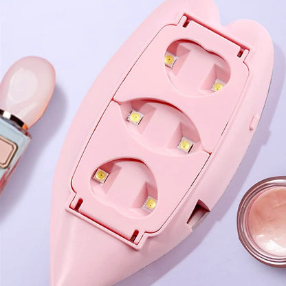 Mini Nail Lamp 6W UV LED Dryer ? Compact USB Nail Dryer for Gel Polish, Nail Art, Home & Salon Use (1 Pc)