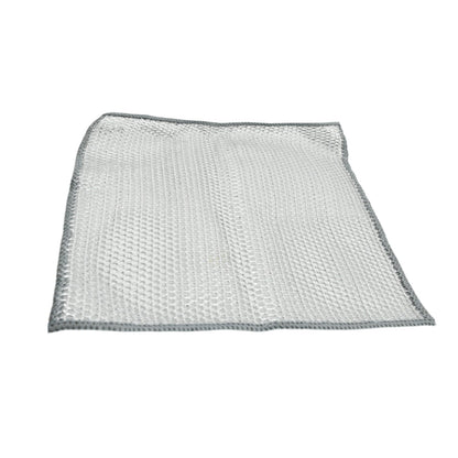 Double-Sided Microfiber Cloth & Stainless Steel Scrubber ? Non-Scratch Wire (1 Pc, 20x20 cm)