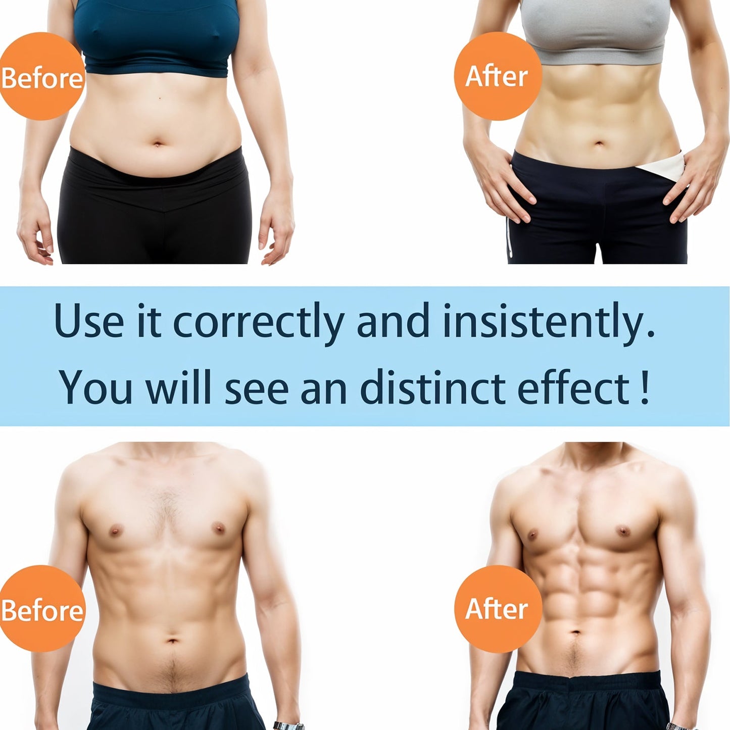Wireless 6-Pack Abs Stimulator ? Rechargeable Vibrating Muscle Exerciser & Body Massager for Abdominal Training