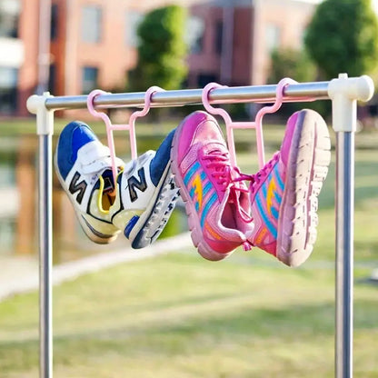 Multi-Function Drying Rack & Shoe Organizer ? Hanging Storage Shelf for Wardrobe & Closet, Shoe Stand & Holder (2 Pc Set)