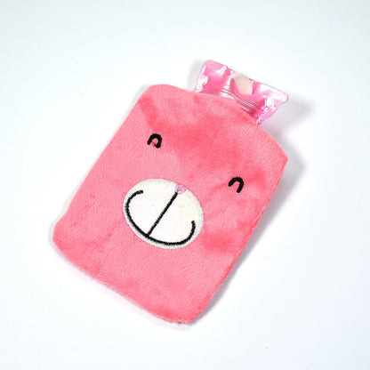 Pink Hot Water Bag with Cover ? Relief for Neck, Shoulders & Cramps