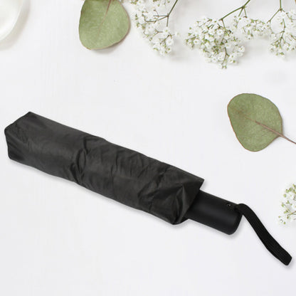 2 Fold Manual Umbrella ? Wind, Sun & Rainproof with Steel Shaft & Wrist Strap